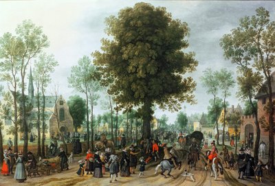 Frederick V and his bride Elizabeth entering Zeeland, May 1613 by Sebastian Vrancx